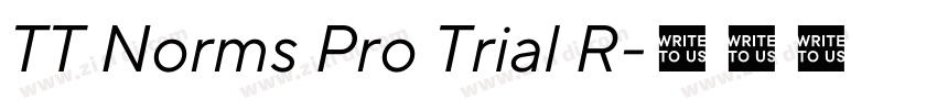 TT Norms Pro Trial R字体转换 TT Norms Pro Trial R字体转换
